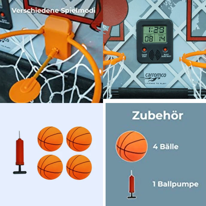 Door Double Shot Basketball With Arcade